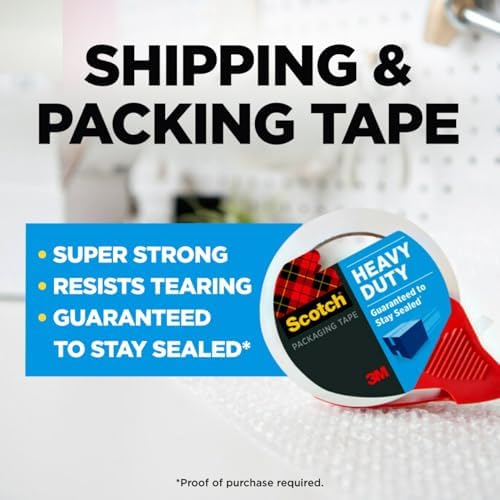 Scotch Heavy Duty Packing Tape, 1.88 in x 38.2 yd, 1 Roll - Image 2