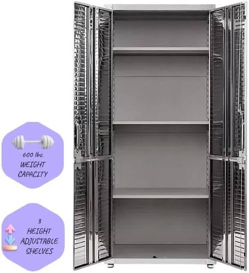 Heavy Duty Storage Solid Stainless Steel Cabinet - Image 4