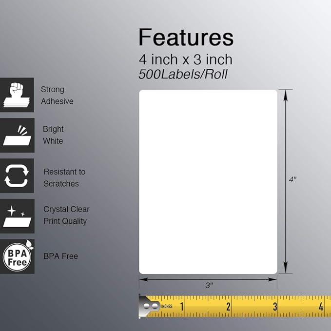 BETCKEY - 4" x 3" Shipping & Multipurpose Labels Compatible - Image 2