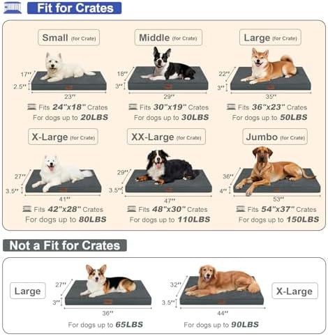Jumbo Waterproof Orthopedic Dog Bed for Extra Large Dogs - Image 2