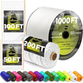 Paracord Rope 550 lb 4mm – Parachute Cord – Utility Camping Rope by TECEUM