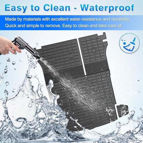 Rogue Floor Mats - Car Mats for Nissan Rogue (No fit Rogue Sport) 2021-2026, All Weather Floor Mats Cargo Liner with Backrest Mat and Door Sill Guards for Rogue Accessories, Heavy Duty Rubber Mats - Image 6