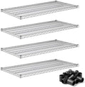 24" x 48" 4 Pack Commercial Wire Shelf Replacement, NSF, Heavy Duty Storage Support for Warehouse by Zedfire