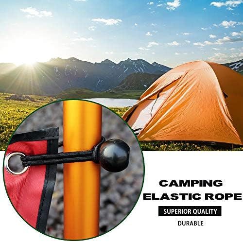 AOPRIE 30 Pcs Bungee Balls 6Inch Black Ball Bungees Heavy Duty Heavyweight 6 inch Tarp Bungee Cords, Weather Resistant Tie Down Strap 4mm Thickness - for Camping, Tents, Cargo, Holding Wire and Hoses - Image 6