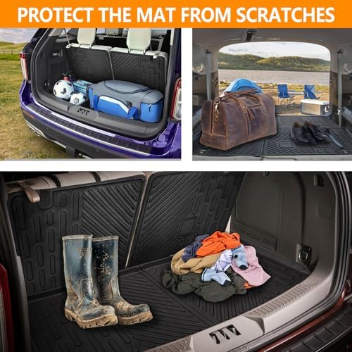 Cargo Mat Compatible with 2020-2025 Ford Explorer Cargo Liner Backrest Liner Seatback Protector for 2024 Ford Explorer Accessories(20-25 Explorer) - Image 4