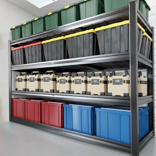 36" Deep Garage Shelving Heavy Duty, 4 Tier Garage Shelves, Adjustable Storage Shelving Unit, Commercial Metal Shelf for Warehouse, Pantry, School, Shop, 60" Wx36 Dx68 H by PMKES
