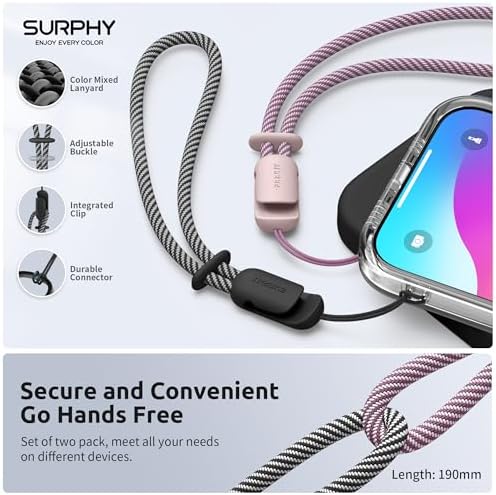 SURPHY 2 Pack Phone Lanyard, Phone Wrist Strap for Case, Camera Wrist Strap - Image 2