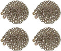 (4 Pack) 1/4" x 20' Transport Binder Chain Grade 70 with Grab Hook - 3150 LBS WLL Transport Binder Tow Chain with Hooks - Towing Equipment - Gold Chromate by MyteeProducts
