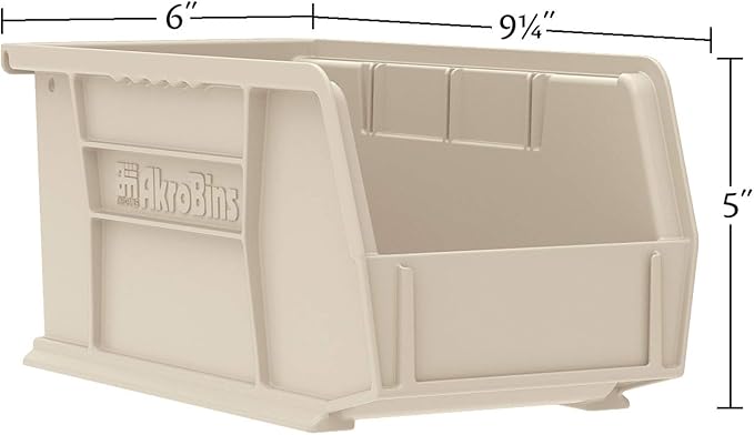Akro-Mils 30237 AkroBins Plastic Storage Bins, Space-Saving Stackable Bins - Image 3