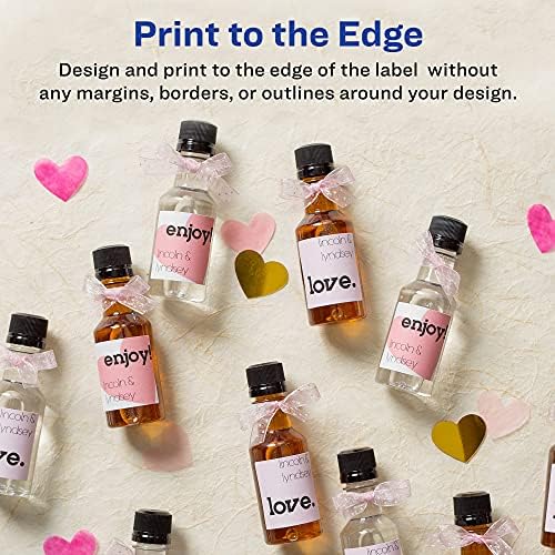 Avery® Printable Blank Square Labels, 1.5" x 1.5", Matte White, 600 Customizable Labels (22805) - Image 4