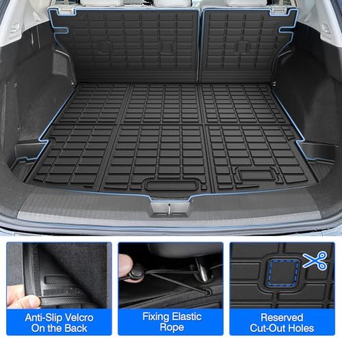 Rogue Floor Mats - Car Mats for Nissan Rogue (No fit Rogue Sport) 2021-2026, All Weather Floor Mats Cargo Liner with Backrest Mat and Door Sill Guards for Rogue Accessories, Heavy Duty Rubber Mats - Image 5
