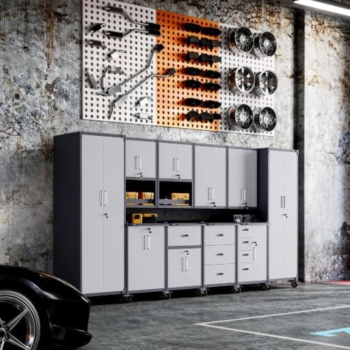10-Piece Garage Storage Cabinets System Heavy Duty Workshop Set - Image 3