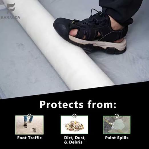 24” x 250 ft Carpet Protection Film – Heavy-Duty Clear Self-Adhesive Floor - Image 6