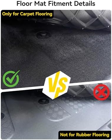 3W Floor Mats Full Set for Land Rover Defender 110 2020-2026 Only 5 Seat - Image 4