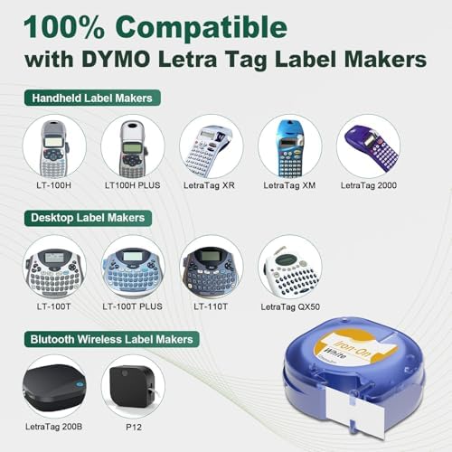 3X Fabric Tape Replace for Dymo Letratag Iron-On Fabric Labels for Clothing - Image 3