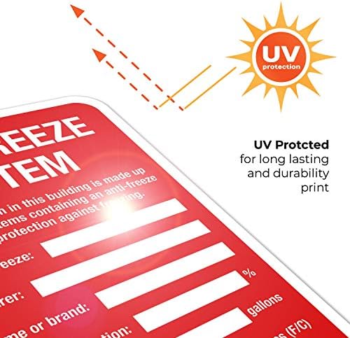 Anti-Freeze System Sign, Fire Safety Sign, (SI-5669) - Image 6