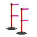 Montour Line MSR630D Set of 2 Retractable Belt Barrier Stanchion, Heavy-Duty by Montour+Line