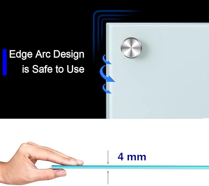 Magnetic Glass Whiteboard 48x36 Inches, Large Tempered Glass Dry Erase Board - Image 5