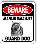 BEWARE ALASKAN MALAMUTE GUARD DOG Aluminum Composite Outdoor Sign 20" x24" Metal Security Notice for Yard, Fence, Porch, Property, and Business – No Trespassing, Warning, Attack Dogs, Protection by WorkHouseSigns