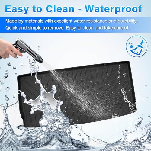 Cartist Cargo Mat for Jeep Wagoneer 2022-2025 2026 (Not Fit L), All Weather Cargo Liner for Wagoneer Accessories, Behind The 3rd Row TPE Trunk Mat Anti-Slip - Image 3
