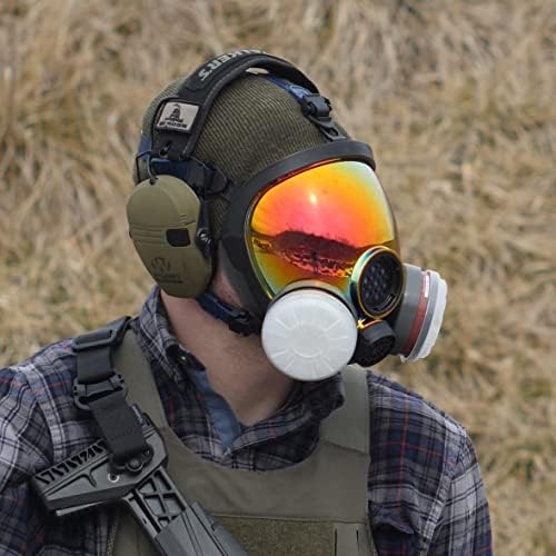 Parcil Distribution Full Face Respirator Mask - Air Purifying, Organic Vapor & Particulate - Industrial Use - CE Tested - Image 2