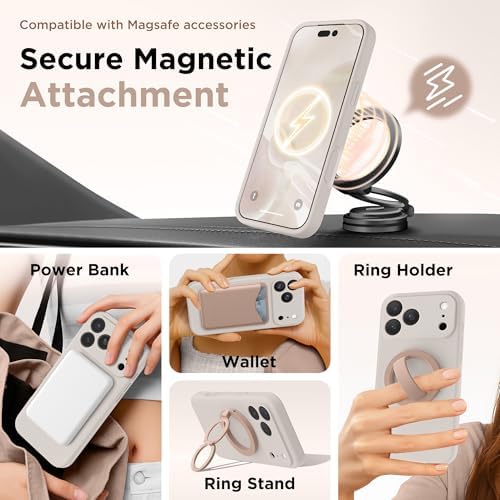 GolbinBox Magnetic for iPhone 18 Pro Max Case/17 Pro Max Case, Stone - Image 4
