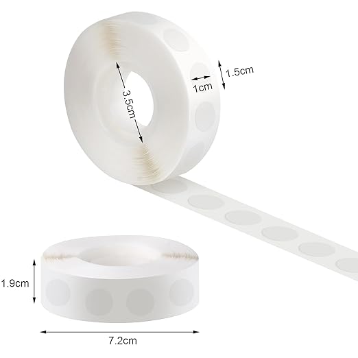 Phinus 3000 Pieces Glue Points, Balloon Tape, Sticky Dots, Double Sided Glue - Image 2