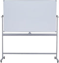 Double-Sided 72" x 48" Mobile Whiteboard, Extra Large Rolling Magnetic Dry by DexBoard