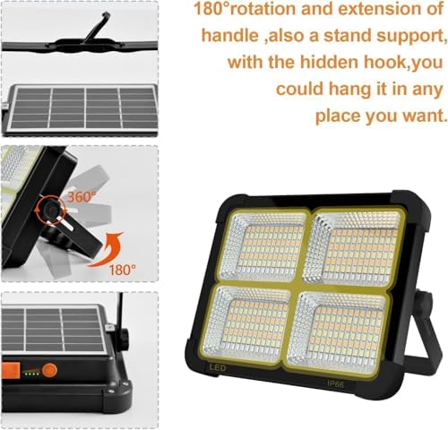 Portable LED Work Solar Light 100W - Image 4