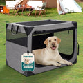 Zikopomi 30 Inch Portable Soft Foldable Dog Crate, 30" L x 21" W x 21" H by ZIKOPOMI