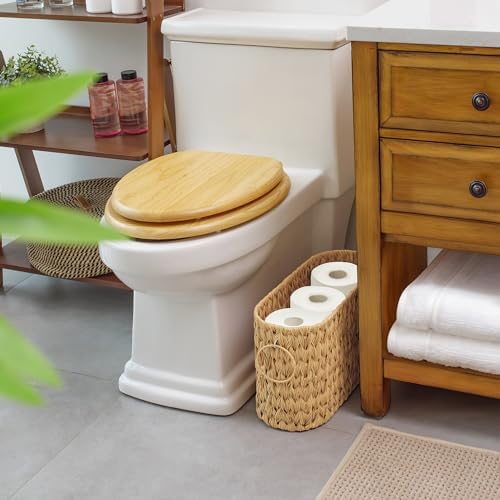GRANNY SAYS Slim Toilet Paper Storage, Bathroom Storage Basket, Natural - Image 2