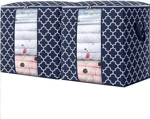 Storage Bags 2 Pack 100L Clothes Organization and Storage Containers by WiseLife