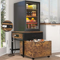 Unikito Mini Fridge Stand with Storage Drawer and Power Outlet by Unikito