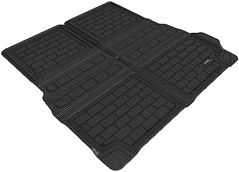 3D MAXpider Custom Fit Behind 2nd Row Kagu Cross Fold Cargo Liner (Black) Compatible with BMW X7 (G07) 2019-2026 - Cargo Liner by 3DMAXpider