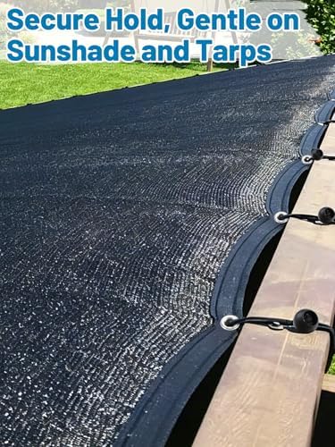 Aulock 30pcs 6in Heavy-Duty Bungee Cords with Balls for Tarp Shade Cloth - Image 4