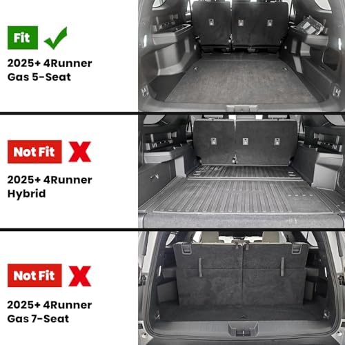 LASFIT Cargo Mat for Toyota 4Runner 2025-2026 (Only Fit 5-Seats & Gas) - Image 2