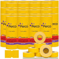 Perco 1 Line Price and Date Guns Yellow Labels - 240 Rolls, 30 Sleeves by Perco