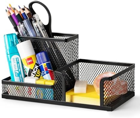 deli Mesh Desk Organizer, Black by delioffice