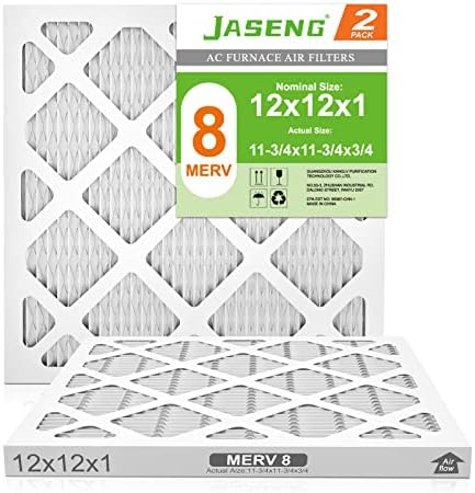 12x12x1 MERV 8 Air Filter, 2-Pack for Furnace HVAC by NewFilter
