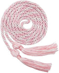 GraduationMall Graduation Honor Cord 68" PinkWhite by GraduationMall%C2%AE