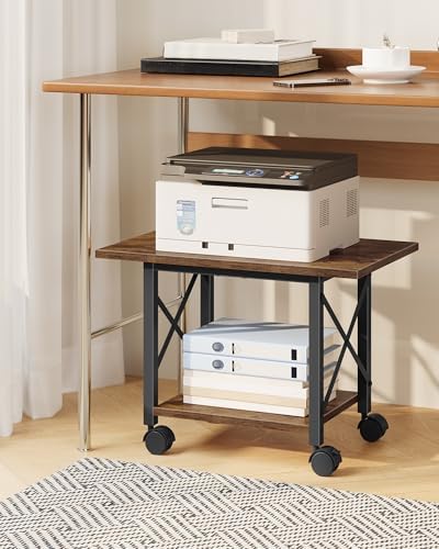 CHOEZON 23.6" Printer Stand, with Locking Wheels Adjustable Feet - Image 2