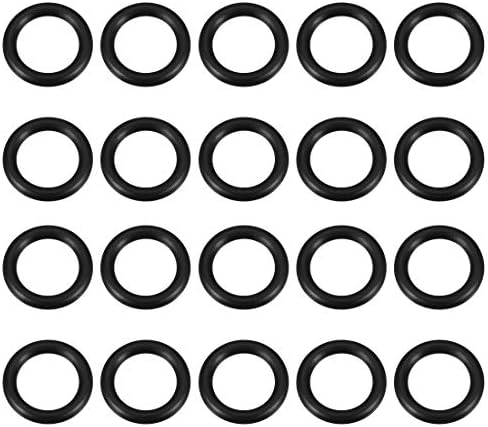 uxcell Nitrile Rubber O-Rings 24mm OD 17mm ID 3.5mm Width, Metric Nitrile Rubber Sealing Gasket for Automotive Machine Plumbing, Pack of 20 by uxcell