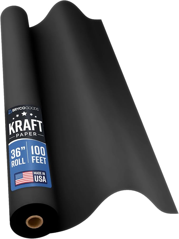 Bryco Goods Black Kraft Paper Roll by BrycoGoods