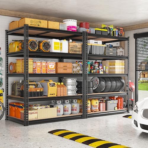 REIBII 2 Pack Garage Shelving, 2400LBS Each,Heavy Duty Storage Shelves - Image 2