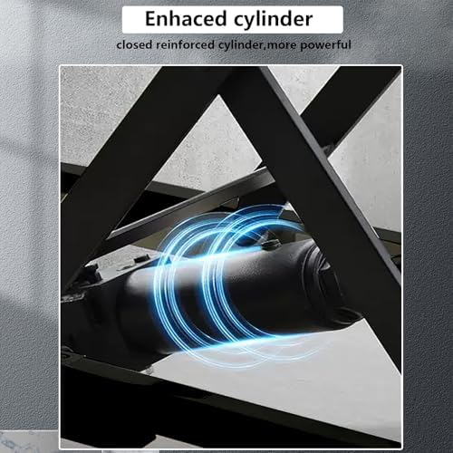 GarveeTech Hydraulic Lift Table Cart, 500 LBS Load Capacity 28.5 in Lifting Height, Manual Single Scissor Lift Table with Non-Slip Pad and 4 Wheels, Hydraulic Scissor Cart for Material Handling - Image 5