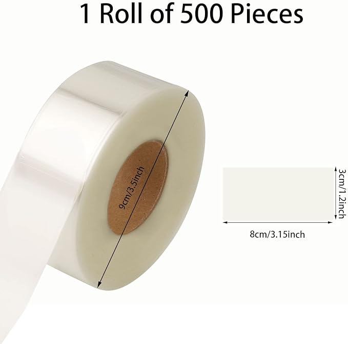 500 PCS Clear Labels Clear Stickers Label Protectors - Image 3