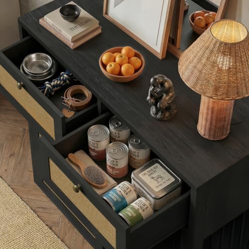PureCozy Wooden Dog Crate Furniture, Right Unit, 40 Inch,Black Oak - Image 2