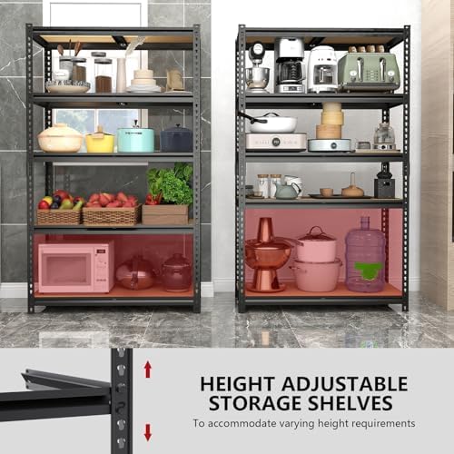72" H Garage Storage Shelves,Storage Shelves Heavy Duty,2400LBS Metal Shelving Units,Adjustable Garage Shelving Heavy Duty for Garage Storage,Warehouse,16"x35.5"x72 - Image 6