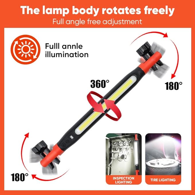 Magnetic Work Light Bar 2026 Upgraded | Rechargeable LED Light - Image 3
