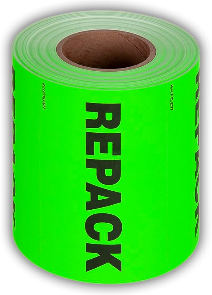 Kenco 3" X 5" Repack Fluorescent Shipping Label Stickers by KENCO